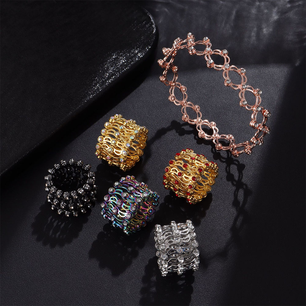 Pilates Ring Magic - Bracciale magico elasticizzato con cristalli intarsiati