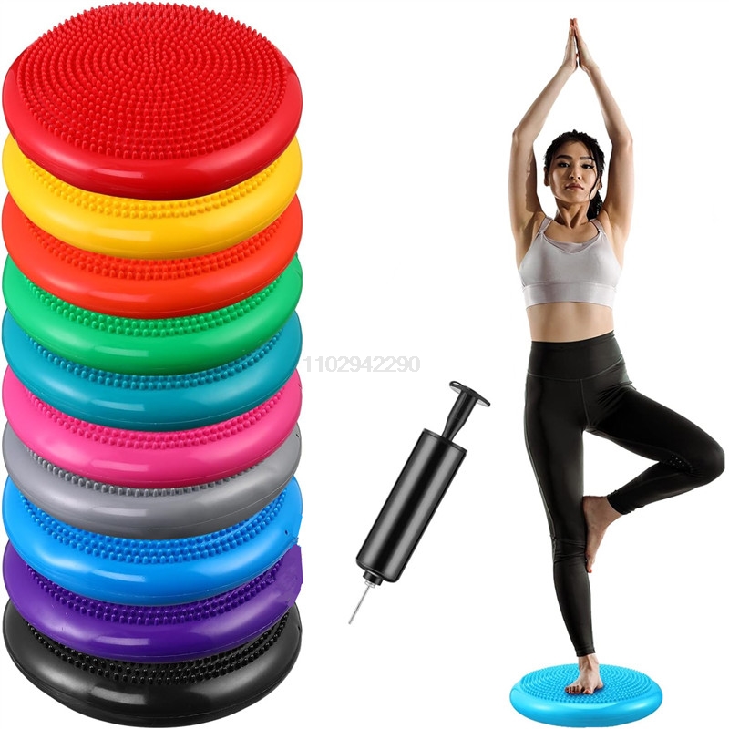 Exercise Disc Inflatable - Cuscino oscillante gonfiato da 13,5 pollici