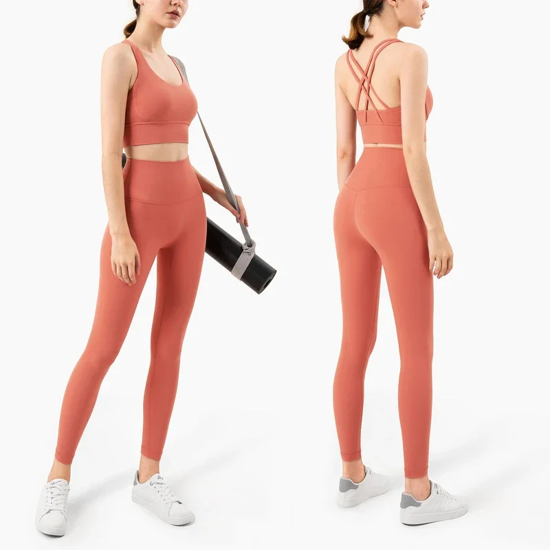 Pilates Yoga Legging - Estate nuovo 2 pezzi vestiti da