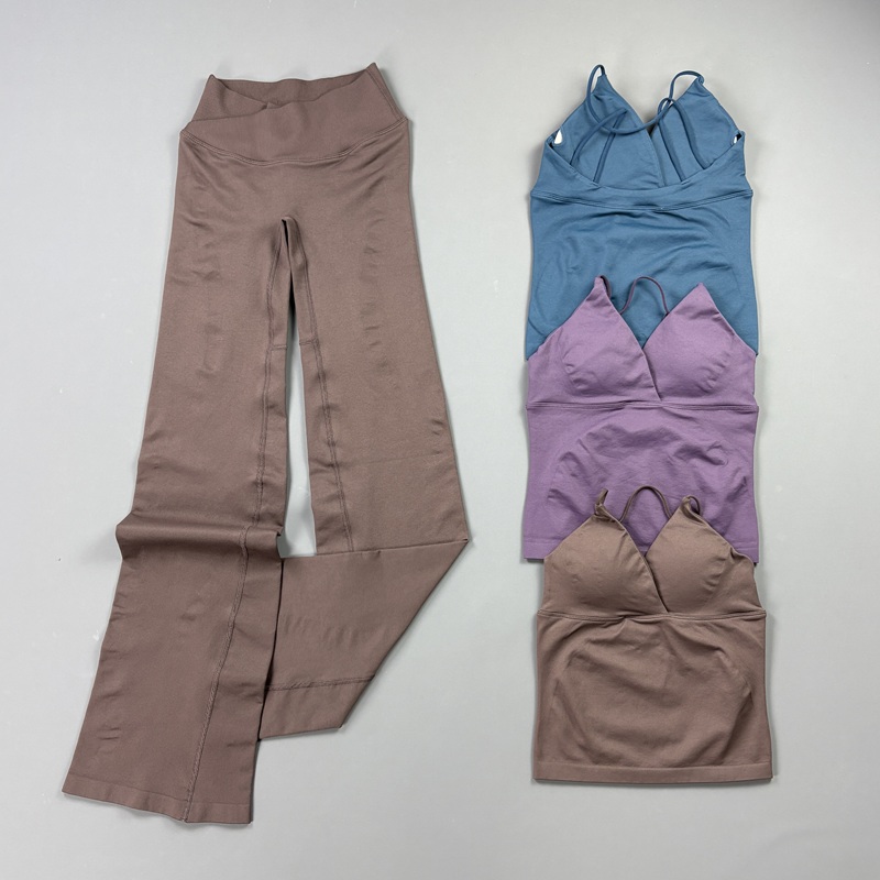 Pilates Yoga Legging - Set da 2 Pezzi per Donna: