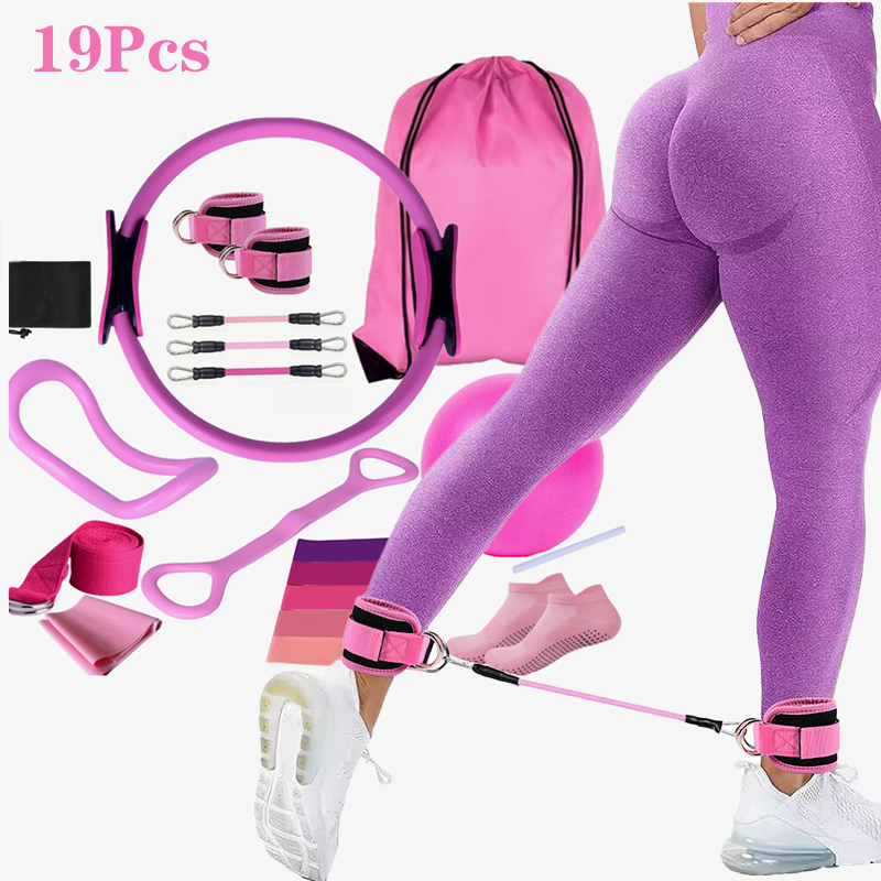 Pilates Ankle Strap - Yoga Pilates Circle Set da 19