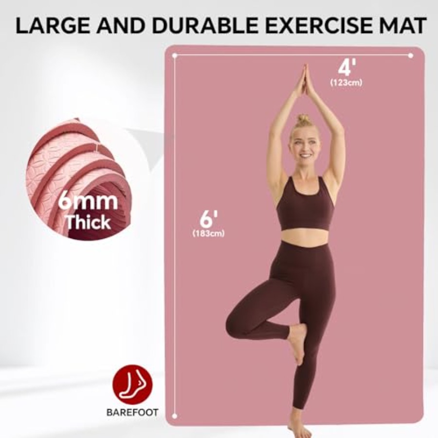 Tappetino da yoga extra large  - Pilates Yoga Mat Workout recensione e prezzo