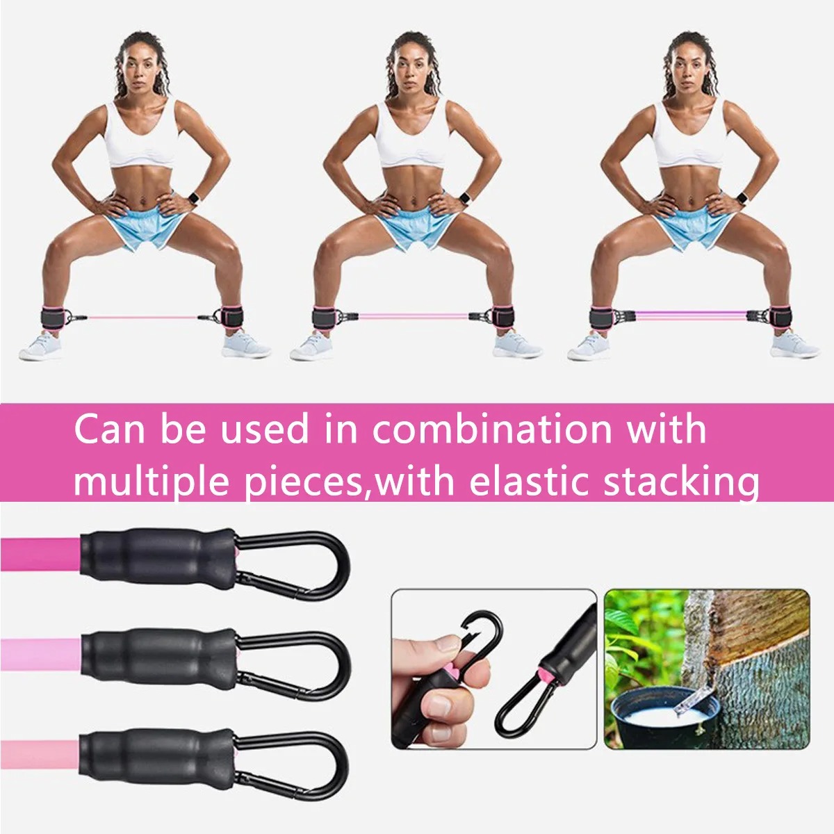 Fasce di resistenza con cintur - Pilates Ankle Strap recensione e prezzo