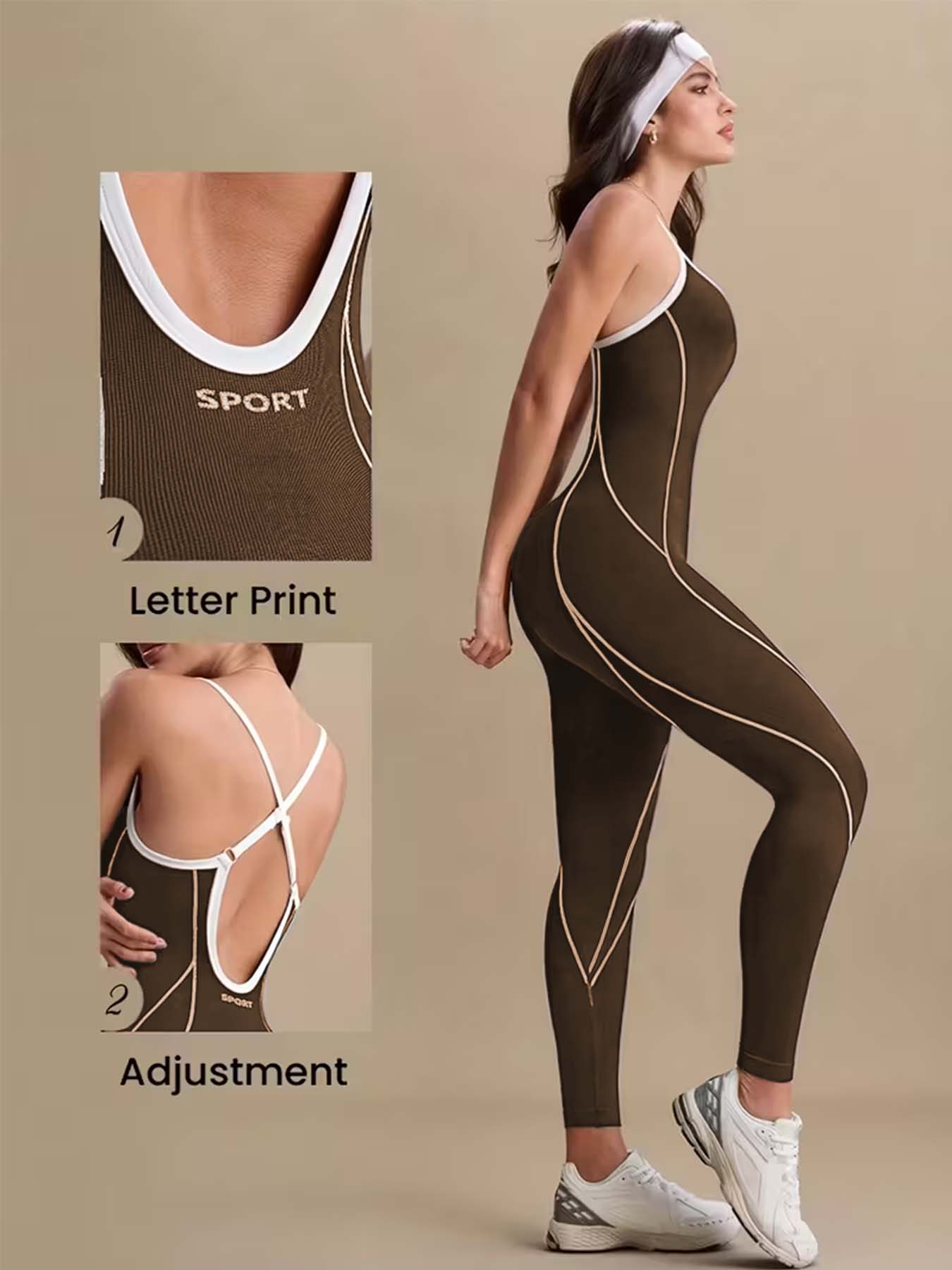 Tuta da yoga marrone da donna  - Pilates Ankle Strap recensione e prezzo